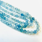Aquamarine Crystal Round Faceted Gemstone Beads 6mm - 15.5" Strand - Beadsy Beads