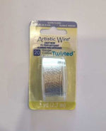 Artistic Wire Silver Plated Twisted (Silver) - 20 Gauge - Beadsy Beads