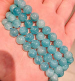 Authentic "A" Quality Aqua Amazonite Crystal Beads Round 8mm - 15.5in Strand - Beadsy Beads