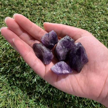 Authentic Amethyst Rough Crystal Gemstones 3 - 4 cm - Beadsy Beads