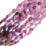 Authentic Best Quality Amethyst Potato Gemstone Beads 6 - 8mm - 15.5 Inches - Beadsy Beads