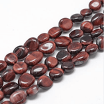Authentic Best Quality Red Tiger Eye Tumbled Nugget Gemstone Beads 6 - 8mm - 15.5" Strand - Beadsy Beads