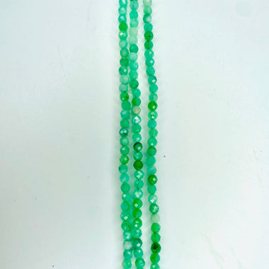 Authentic Emerald Faceted Round Crystal Gemstones Beads 3mm - 15.5" Strand - Beadsy Beads