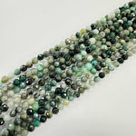 Authentic Emerald Faceted Round Gemstones Beads 4mm - 15.5" Strand - Beadsy Beads