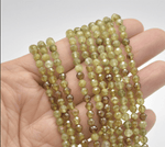 Authentic Green Garnet - Tsarvorite Faceted Round Gemstones Beads 4mm - 15.5" Strand - Beadsy Beads