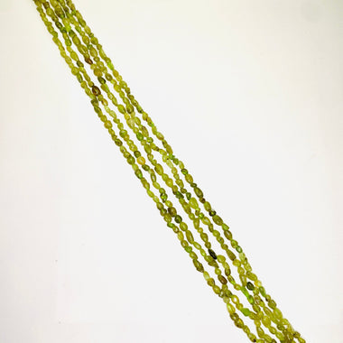 Authentic Green Garnet - Tsarvorite Potato Tumbled Nugget Gemstones Beads 6*8mm - 15" Strand - Beadsy Beads