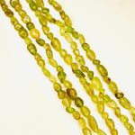 Authentic Green Garnet - Tsarvorite Potato Tumbled Nugget Gemstones Beads 6*8mm - 15" Strand - Beadsy Beads