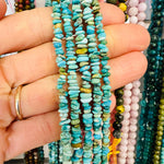 Authentic Hubei Turquoise Chips Crystal Gemstone Beads Strand 15.5 inches strand - Beadsy Beads