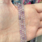 Authentic Lavender Amethyst Faceted Round Beads 4mm - 15.5 inches Strand - Beadsy Beads