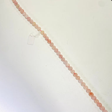 Authentic Pink Morganite Crystal Round Beads 8mm - 15.5 Inches Strand - Beadsy Beads