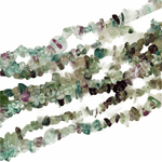 Authentic Rainbow Fluorite Chips Gemstones Beads 85cm - Beadsy Beads