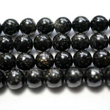 Authentic RARE! Phlogopite Gemstones Beads Round 8mm - 10 pcs - Beadsy Beads