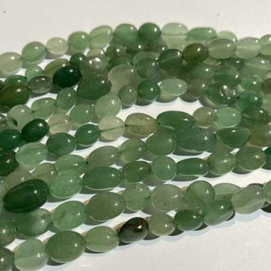 Aventurine Tumbled Nugget Gemstones Beads 7 - 8mm - 15.5" Strand - Beadsy Beads