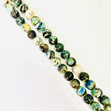 Barite Round 8mm Crystal Bead Strand 15.5'' - Beadsy Beads