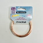 Beadalon ColourCraft Silver Plated Wire ( Pink) - 26 Gauge - Beadsy Beads