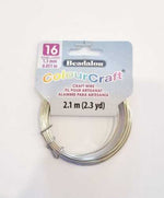 Beadalon ColourCraft Wire (Silver) - 16 Gauge - Beadsy Beads