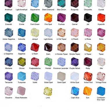 Swarovski Crystal Beads Bicone Crystal 6mm (Packet of 20pcs ) Choose colours