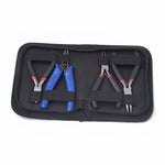 Carbon Steel Jewelry Plier Sets, including Wire Cutter Plier, Round Nose Plier, Side Cutting Plier and Crimping Plier - Beadsy Beads