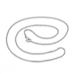 304 Stainless Steel Necklaces, Rolo Chain Necklaces 60cm