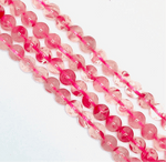 Cherry Blossom Rhodonite Round Beads - 15.5 Inches Strand - Beadsy Beads