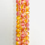Coloured Selenite Crystal Gemstone Beads Round - 8mm | 15.5in Strand (choose colour) - Beadsy Beads