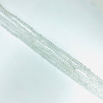 Crystal Clear Quartz Strand 15.5 inches 2mm Round Faceted Bead - Beadsy Beads