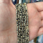 Dalmation Jasper Faceted Round Crystal Gemstone Beads 3mm - 15.5" Strand - Beadsy Beads
