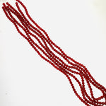 Dark Carnelian Crystal Round Beads 6mm - 15.5" Strand - Beadsy Beads