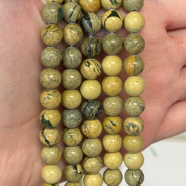 Desert Jasper Crystal Gemstone Beads Round 8mm - 15.5in Strand - Beadsy Beads