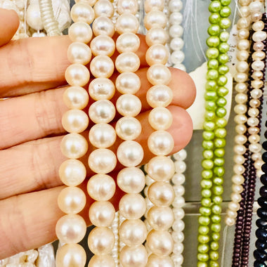 Freshwater Pearl 6mm -15.5"inches Strand - Beadsy Beads