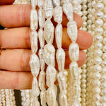 Freshwater Pearl Bamboo - 15.5"inches Strand - Beadsy Beads