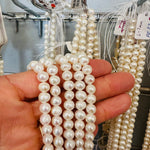 Freshwater Pearl Potato Round Beads 8 mm - 15.5"inches Strand - Beadsy Beads