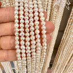Freshwater Potato Pearl 5 - 6 mm - 15.5"inches Strand - Beadsy Beads