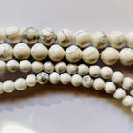 GENUINE Howlite Crystal Beads Round 6mm - 15.5in Strand