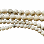 GENUINE Howlite Crystal Beads Round 6mm - 15.5in Strand
