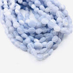 GENUINE Blue Lace Agate Potato Nugget Gemstones Beads 6*8mm - 15 Inches Strand - Beadsy Beads