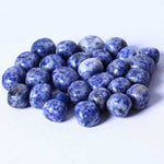 Genuine Blue Spot Jasper Gemstone Crystal Tumble 2 - 3cm - 3pcs - Beadsy Beads