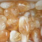 Genuine Citrine Gemstone Crystal Tumble 3 - 4cm - 2 pcs - Beadsy Beads