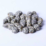 Genuine Dalmation Jasper Cube Gemstone Crystal Tumble 2 - 3cm - 2pcs - Beadsy Beads