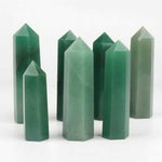 Genuine Green Aventurine Gemstone Crystal Small Tower / Points 7cm - Beadsy Beads
