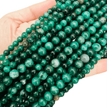 GENUINE Green Lepidolite Round Gemstone Beads - Choose Your Size - 15 Inches Strand - Beadsy Beads