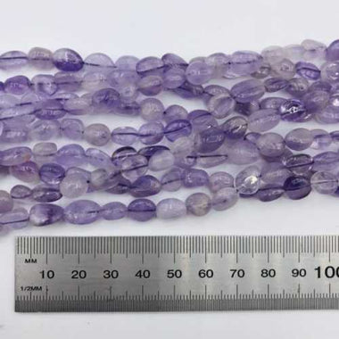 GENUINE Lavender Quartz Potato Gemstones Beads 6*8mm - 15 Inches Strand - Beadsy Beads