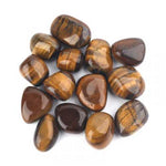 Genuine Tiger Eye Gemstone Crystal Tumble 2 - 3 cm - 3 pcs - Beadsy Beads