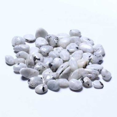 Genuine White Moonstone Gemstone Crystal Tumble 2 - 3cm - 2pcs - Beadsy Beads