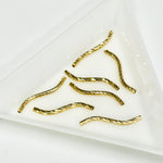 Gold Filled Corrugated Liquid Tube 20mm - Beadsy Beads