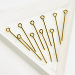 Gold Filled Eye Pins 25mm - 10pcs - Beadsy Beads