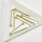 Gold Filled Eye Pins 29mm - 10pcs - Beadsy Beads