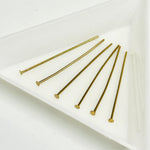 Gold Filled Head Pin 32mm - 6pcs - Beadsy Beads