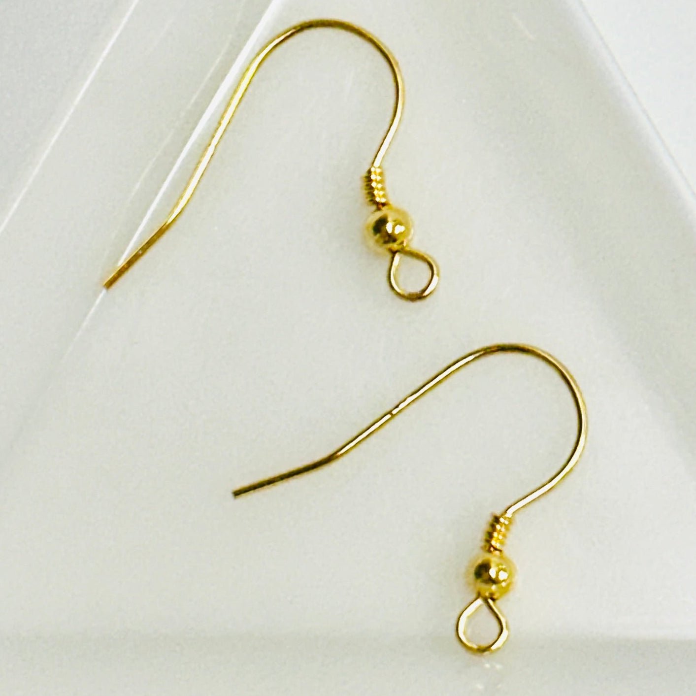 Gold Vermeil Ear Hooks - Beadsy Beads