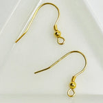 Gold Vermeil Ear Hooks - Beadsy Beads